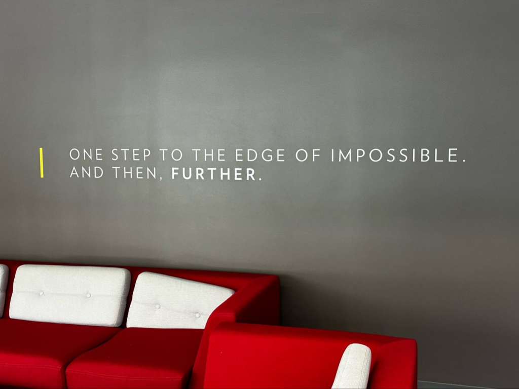 One step to the edge of impossible. And then, further.